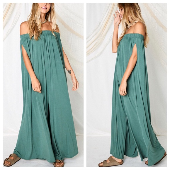 Most Fabulous Off The Shoulder Cape Jumpsuit - Picture 6 of 6